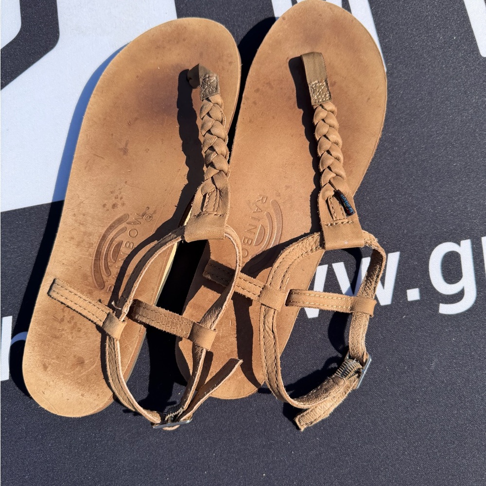 Rainbow Women's Braided Tan Sandals